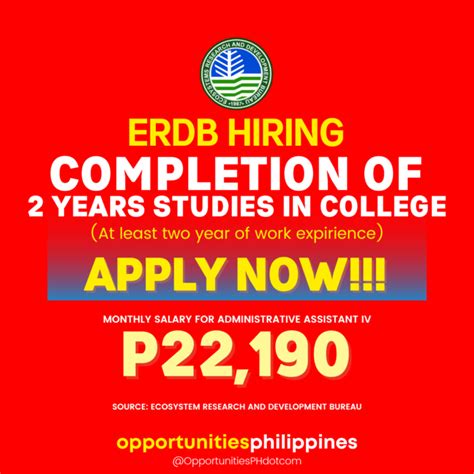 ubrdec|ERDB Hiring: Job Openings until September 19, 2022 .